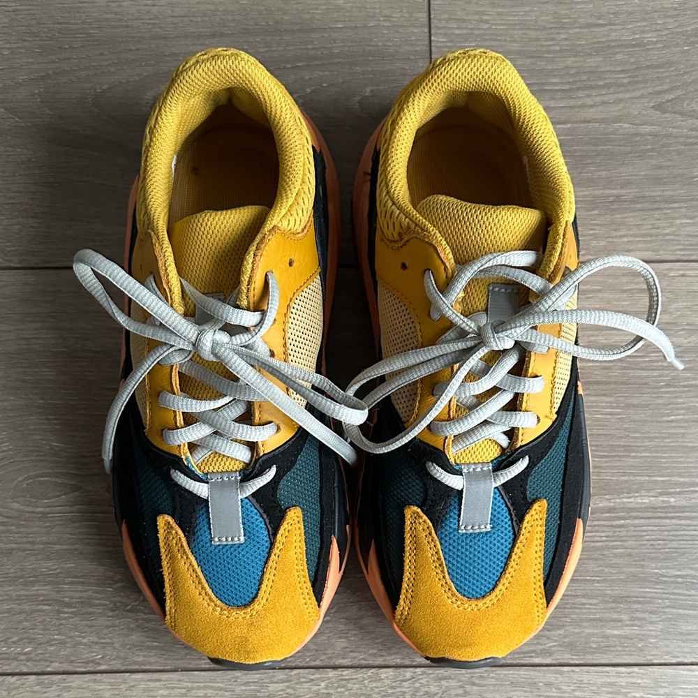 Yeezy Kids Sneakers in Yellow, Blue, and Black